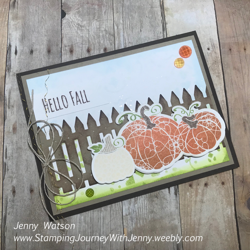 FSJ Martha's Pumpkins Jenny Watson - Fun Stampers Journey Coach 233 Details on my blog: www.StampingJourneyWithJenny.weebly.com Purchase the products used: www.FunStampersJourney.com/JennyWatson 